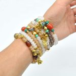 Bohemian Bracelet Sets for Women - 6 Sets Stackable Stretch Bracelets Multi-color Boho Jewelry for Women Hippie Bracelets Dainty Jewelry Best Friend Gift - Image 4